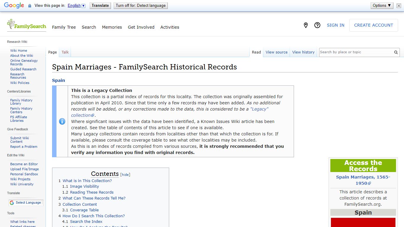 Spain Marriages - FamilySearch Historical Records